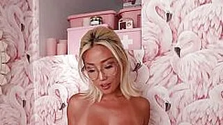 Big tits Asian MILF Jennie Rose hot posing action before striptease session
