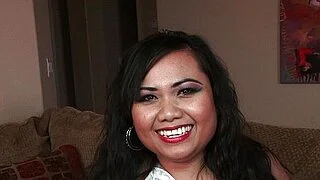 Asian milf gets a cum coating