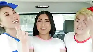 Talented Korean cuties blowing the producers dick