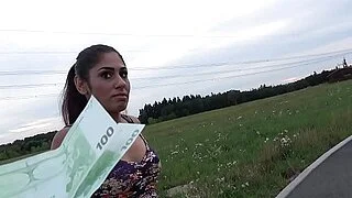 Public Agent Sexy British Asian fucks for strangers cash
