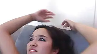Angelina is a pretty Asian with a juicy bubble butt who lusts for hot cum