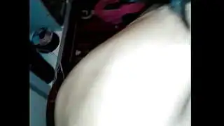 Behind the scene Asian Milf on her knees sucking BIG BLACK DICK