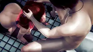 Hentai 3D Uncensored - Shien Hardsex in Toilet - Japanese Asian Manga Anime Film Game Porn