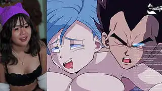 热门龙珠Hentai反应可爱亚洲主播ExotiqFox Solo Gooner Girl自慰Hentai反应搞笑贝吉塔布尔玛