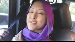 PervMuslim  -  Asian Muslim girl Alexia Anders Blows Her BF in Car