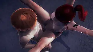 Fairy Tail Hentai - Erza Scarlet Blowjob and Fucked in a Warehouse - Japanese Asian Manga Anime Game Porn